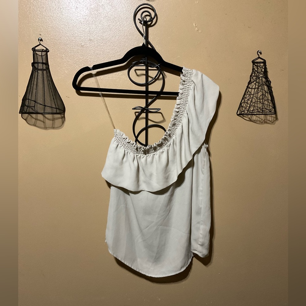 Shine Star Flirty Cream Top